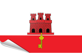 Drapeau adhésif Gibraltar