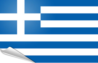 Drapeau adhésif Grèce