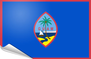Drapeau adhésif Guam