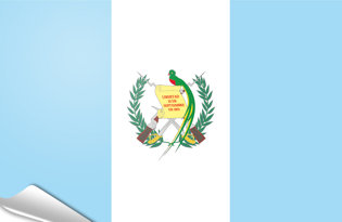 Drapeau adhésif Guatemala