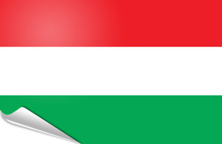 Drapeau adhésif Hongrie