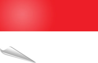Drapeau adhésif Indonesie