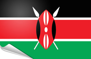 Drapeau adhésif Kenya