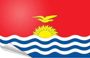 Drapeau adhésif Kiribati