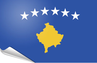 Drapeau adhésif Kosovo