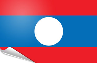 Drapeau adhésif Laos