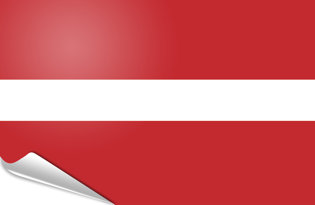 Drapeau adhésif Lettonie