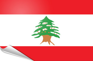 Drapeau adhésif Liban