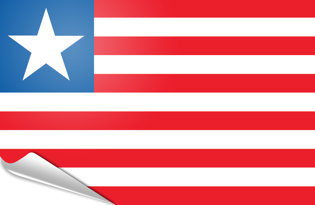 Drapeau adhésif Liberia