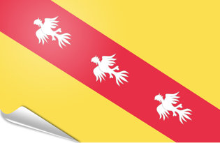 Drapeau adhésif Lorraine