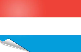 Drapeau adhésif Luxembourg