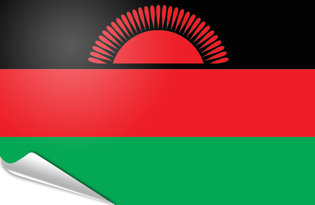 Drapeau adhésif Malawi