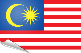 Drapeau adhésif Malaisie