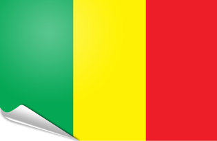Drapeau adhésif Mali
