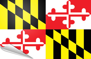 Drapeau adhésif Maryland