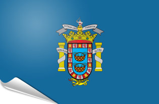 Drapeau adhésif Melilla