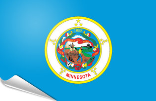 Drapeau adhésif Minnesota