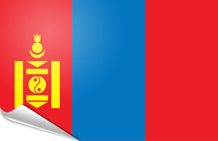 Drapeau adhésif Mongolie