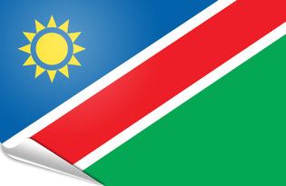 Drapeau adhésif Namibie