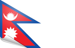 Drapeau adhésif Nepal