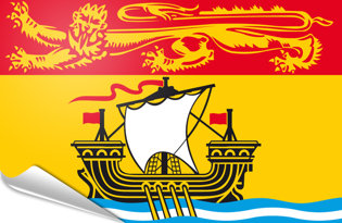 Drapeau adhésif Nouveau-Brunswick