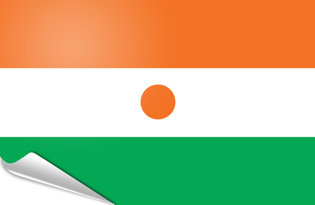 Drapeau adhésif Niger