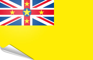 Drapeau adhésif Niue