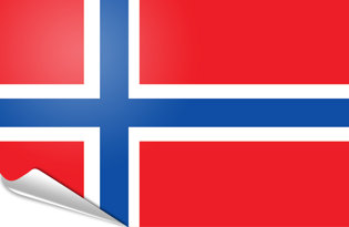 Drapeau adhésif Norvege