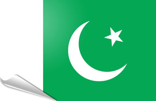 Drapeau adhésif Pakistan