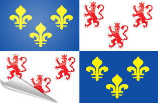 Drapeau adhésif Picardie