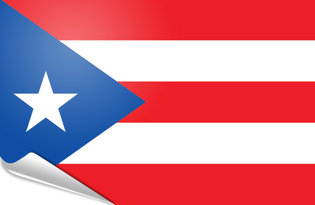 Drapeau adhésif Porto Rico