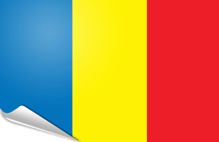 Drapeau adhésif Roumanie