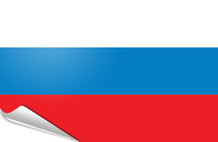 Drapeau adhésif Russie