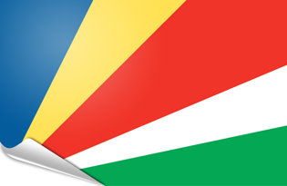 Drapeau adhésif Seychelles