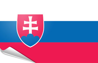 Drapeau adhésif Slovaquie