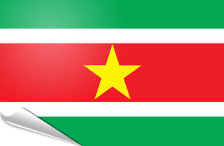 Drapeau adhésif Suriname