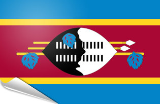 Drapeau adhésif Swaziland
