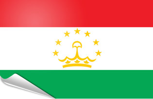 Drapeau adhésif Tadjikistan