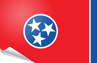 Drapeau adhésif Tennessee