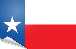 Drapeau adhésif Texas