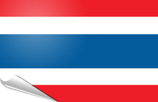 Drapeau adhésif Thailande