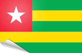 Drapeau adhésif Togo