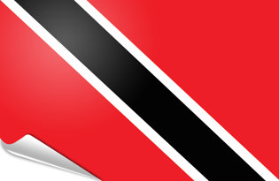 Drapeau adhésif Trinite et Tobago