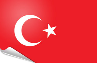 Drapeau adhésif Turquie