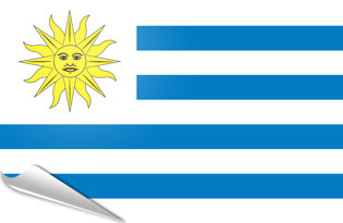 Drapeau adhésif Uruguay