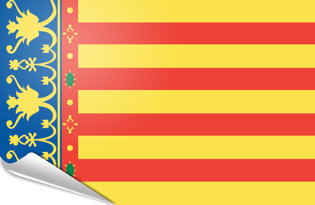 Drapeau adhésif Communauté Valencienne