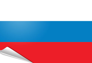 Drapeau adhésif Russie