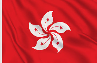 Drapeau de table Hong Kong