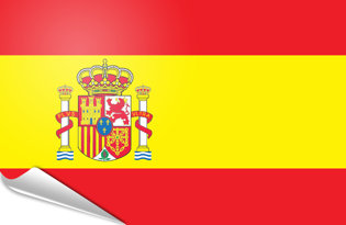 Drapeau adhésif Espagne
