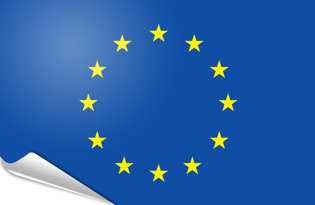 Drapeau adhésif Union Européenne